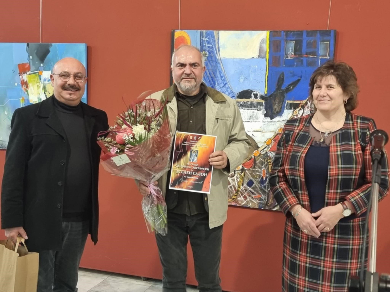 Художникът Румен Атанасов е носител на наградата „Свети Пимен Зограф“…